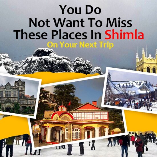 You Do Not Want To Miss These Places In Shimla On Your Next Trip